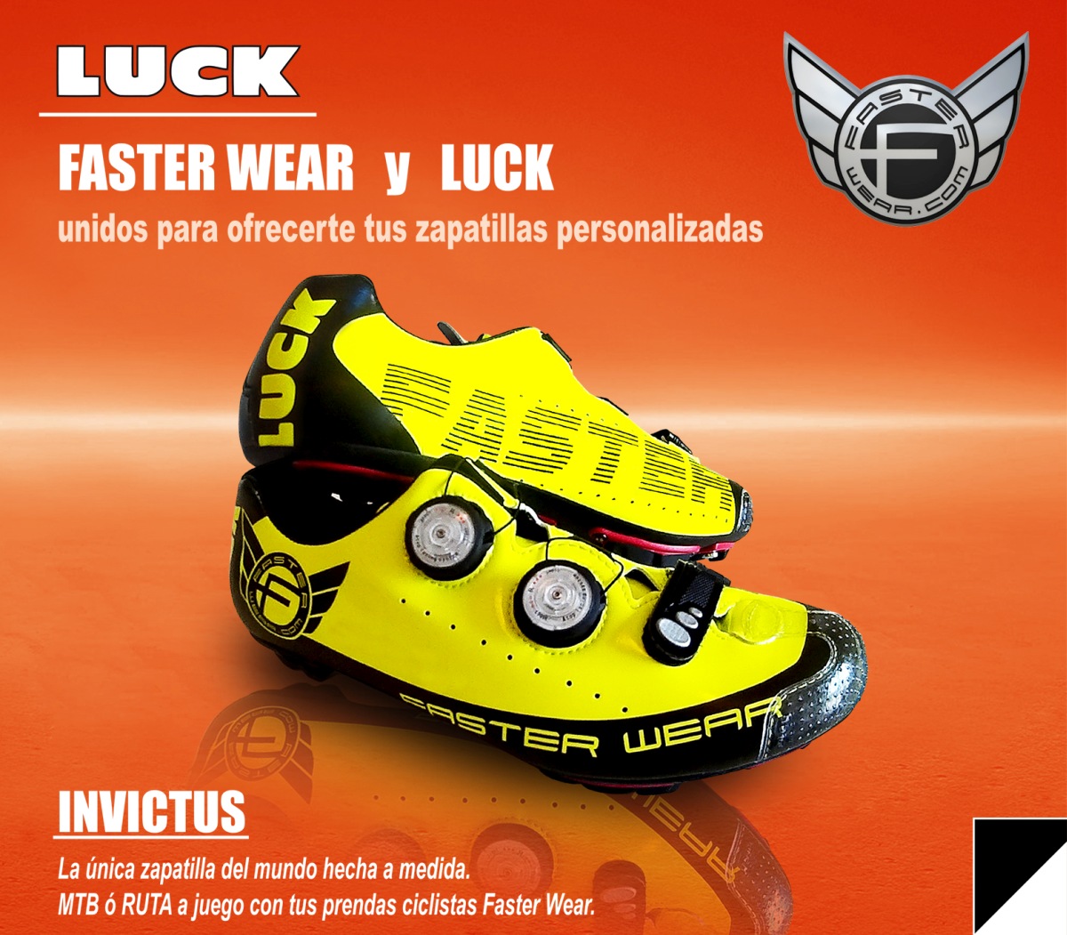 Ropa y zapatillas personalizadas a de la mano de Faster Wear y Luck