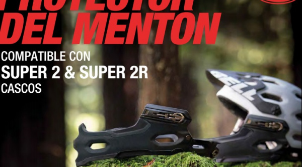 Completa el casco Bell Super 2 con el protector de mentón desmontable