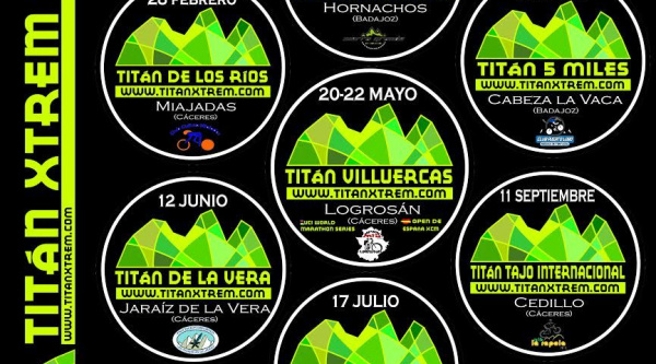 Calendario 2016 de la Titan Xtrem Tour