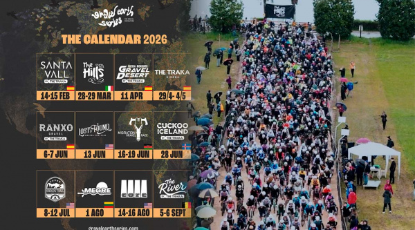 Calendario Gravel Earth Series 2026: 12 carreras y 4 de ellas en España