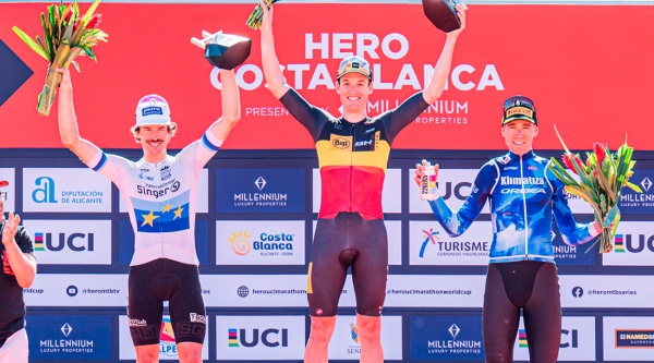 David Valero y Natalia Fischer se meten en el podio de la Copa del Mundo de XCM en Calpe