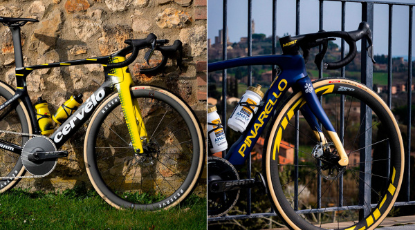 8 configuraciones (desarrollo, cubiertas, ruedas…) usadas en la Strade Bianche