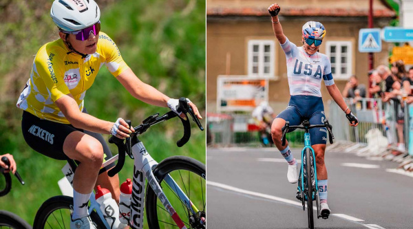 Del MTB a la carretera: Kate Courtney y Ginia Caluori brillan en el Tour de Feminin