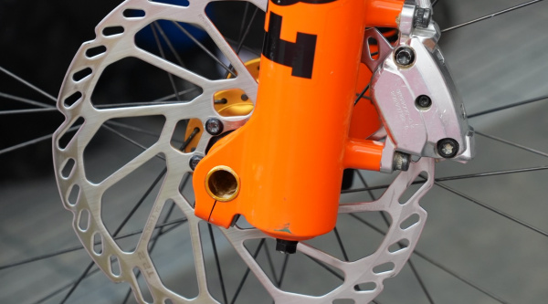 Disco y freno Shimano prototipo, ¿nuevos frenos en camino?