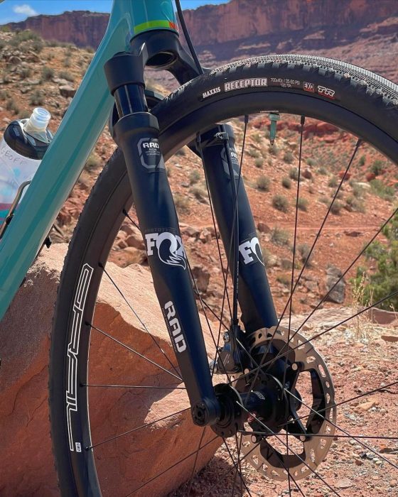 Prototipo de una nueva horquilla Fox para gravel