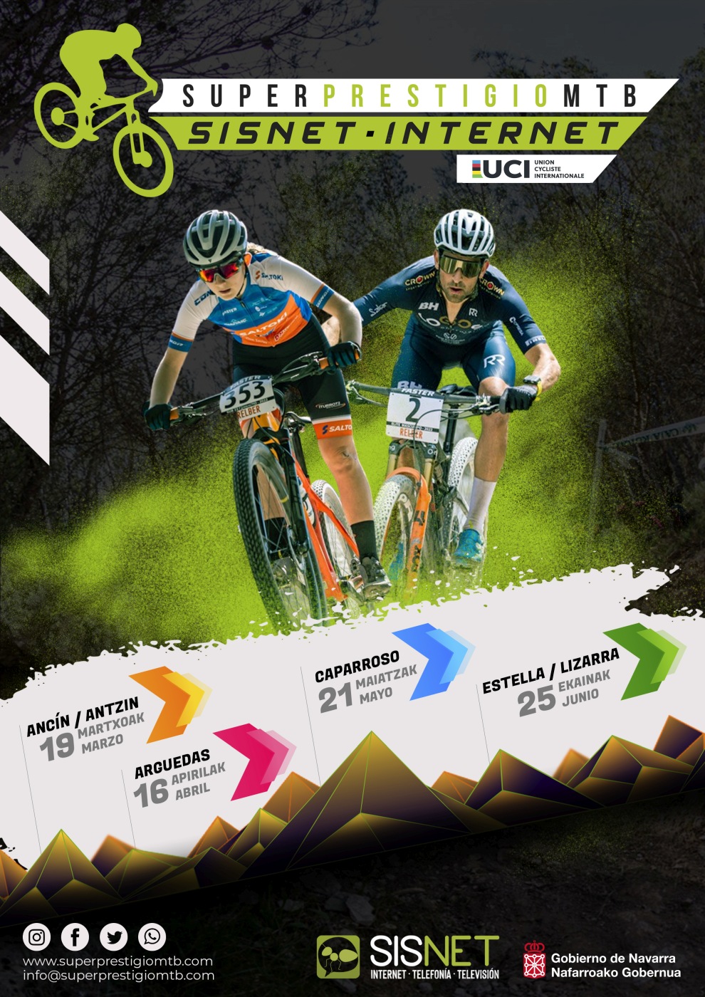 convergencia Cuyo Oscurecer Calendario del Superprestigio MTB SISNET 2023: 4 carreras UCI y todas las  sedes en Navarra