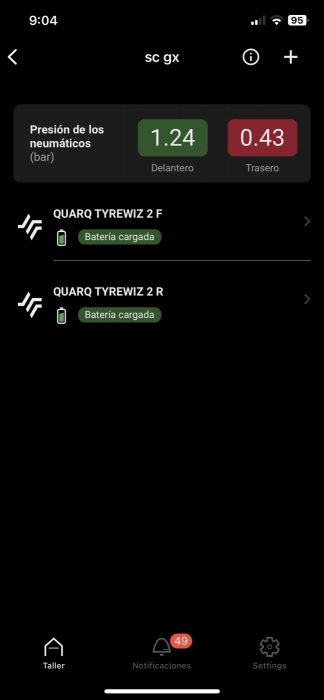Nuevo Quarq TyreWiz 2.0